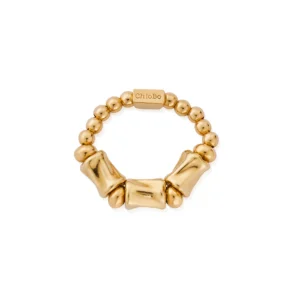 Gold Plated Chunky Twist Ring