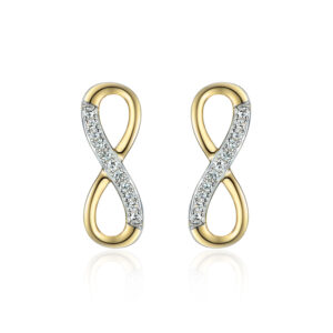 Yellow Gold Diamond Stud Earrings