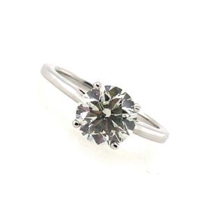Pre-Owned White Gold Diamond Solitaire Ring
