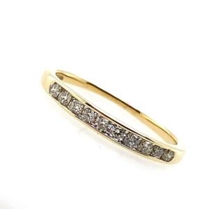 Yellow Gold Diamond Half Eternity Ring