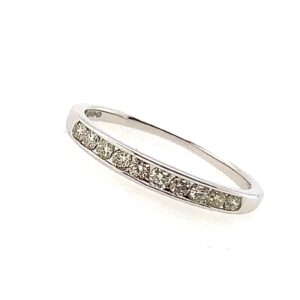 White Gold Diamond Half Eternity Ring