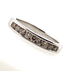 White Gold Diamond Half Eternity Ring