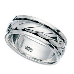 Twist Design Spinner Ring