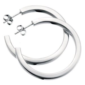 Square Cut Hoop Earrings