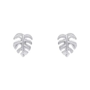 Monstera Leaf Stud Earrings
