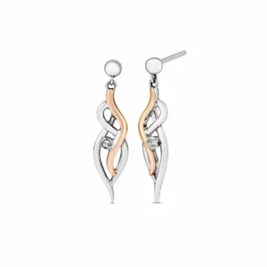 Nature's Wonder Sterling Silver Waterfall Drop Earrings with Topaz