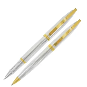 Dorchester 2-Tone Set of Ballpoint and Rollerball Pens