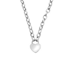 Cariad® Sterling Silver Padlock Necklace