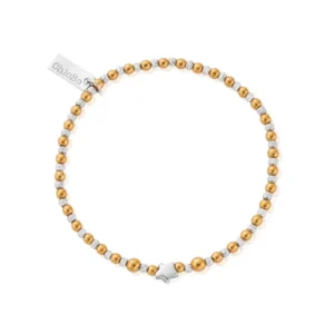 Mixed Metal Inset Star Bracelet
