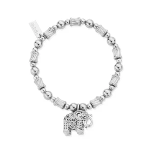 Corrugated Twist Sacred Elephant Bracelet