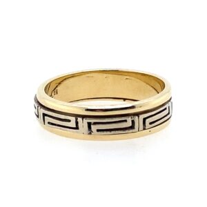 Yellow Gold Greek Key Design Ring