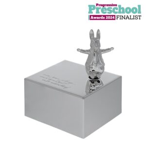 Peter Rabbit Silver Plated Musical Box