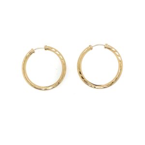 Pre-Owned Yellow Gold Hoop Earrings