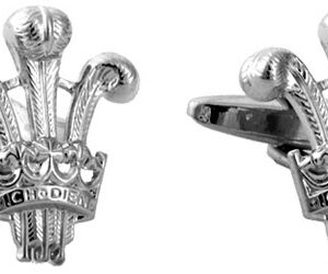 Prince of Wales Rhodium Cufflinks