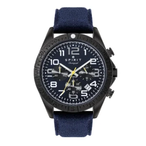 Spirit Gents Chronograph Blue Canvas Strap Watc
