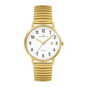 Spirit Gents Gold Plated Expander Bracelet Watch