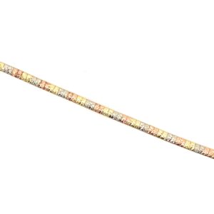 Pre-Owned Yellow, White & Rose Gold Bracelet