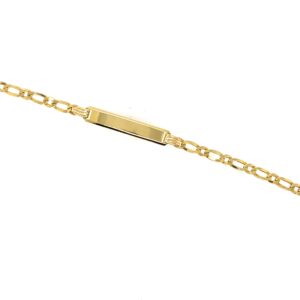 Pre-Owned Yellow Gold Curb ID Bracelet
