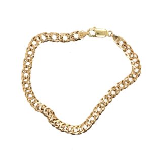 Pre-Owned Yellow Gold Fancy Link Bracelet