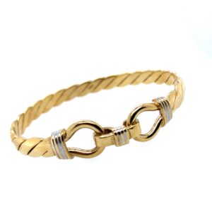 Pre-Owned Yellow Gold Twist Bangle