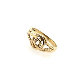 Pre-Owned Yellow Gold Interlocking Circle Ring