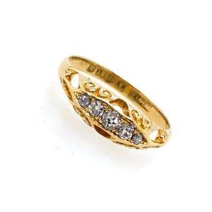 Pre-Owned Yellow Gold Old Cut Diamond Ring