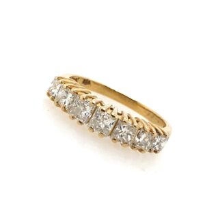 Pre-Owned Yellow Gold Diamond Half Eternity Ring