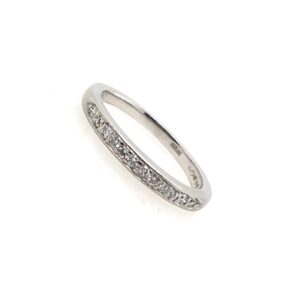 Pre-Owned Platinum Diamond Half Eternity Ring
