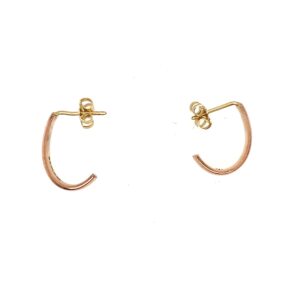 Pre-Owned Rose Gold Half Hoop Earrings